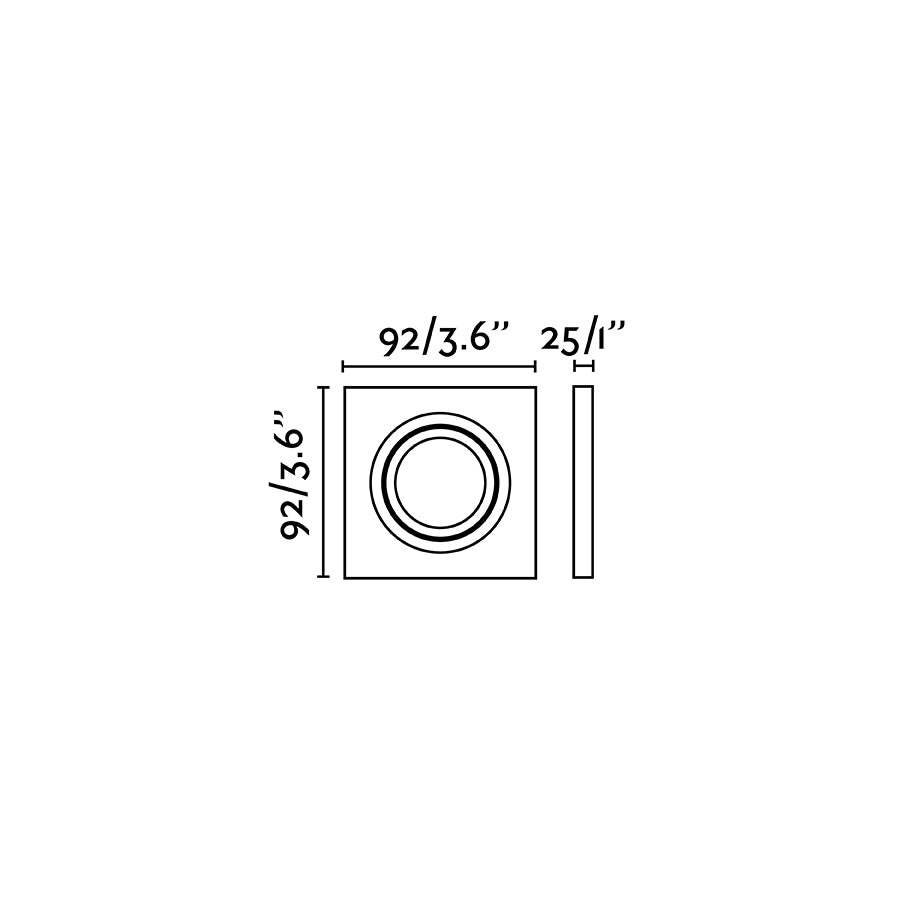 Luminaria empotrable orientable ideal para iluminar el techo