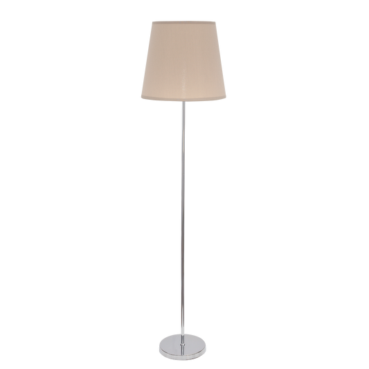 Lámpara de pie Maldivas fabricada en Metal color Cromo