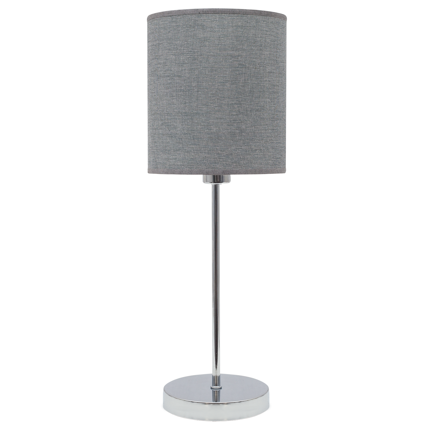Sobremesa Axel fabricada en metal color plata con pantalla textil