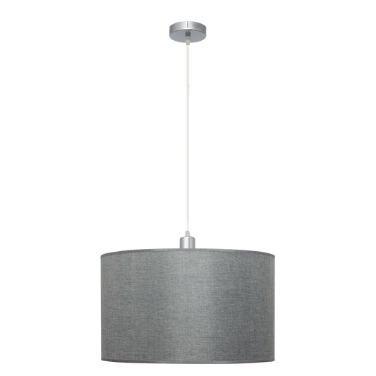 Lámpara colgante Axel fabricada en metal color cromo y plata