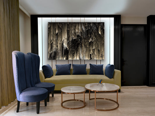 Fotografía Impresa Aurora Boreal 180x120 cm Cristal Templado Schuller en ambiente decorado | Schuller
