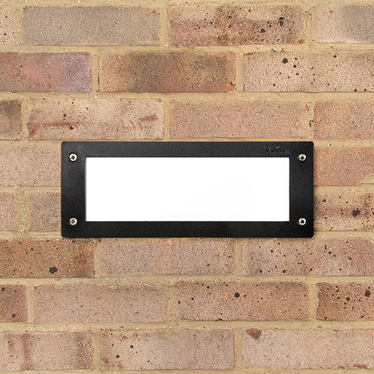 Aplique Empotrable Exterior LETI 1xE27 IP66 Negro Fumagalli - imagen 2 | Interlusa