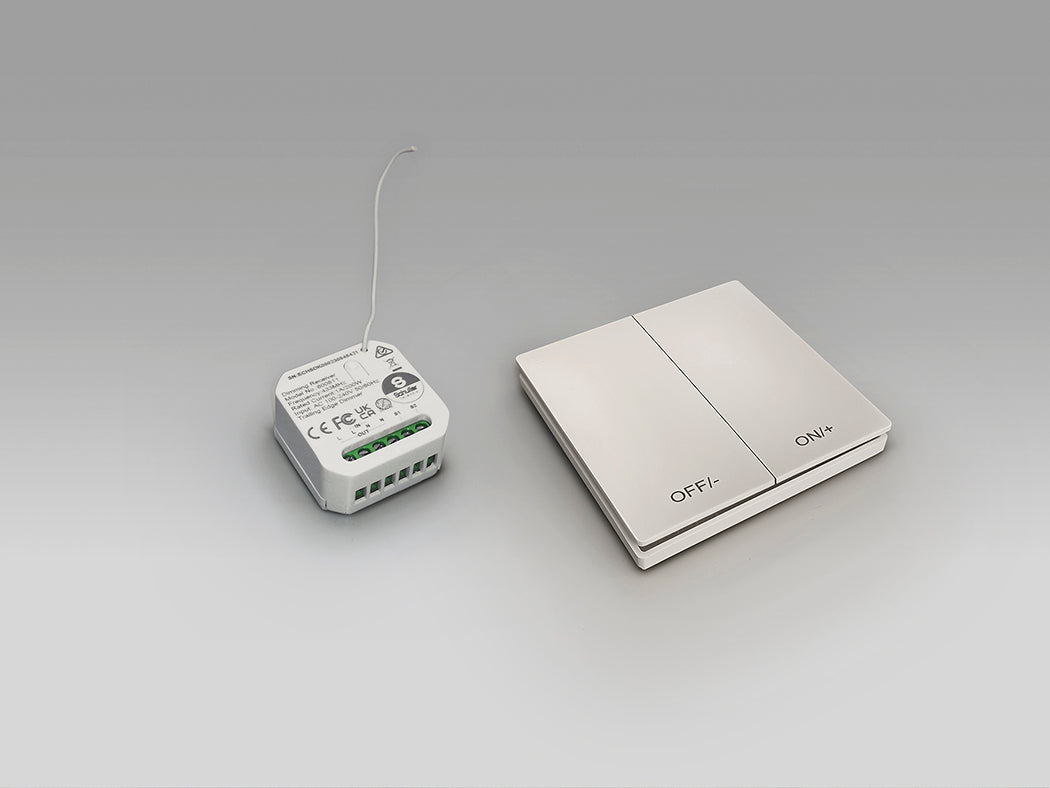 Schuller Wireless Dimming Set with White Push Button | 600811