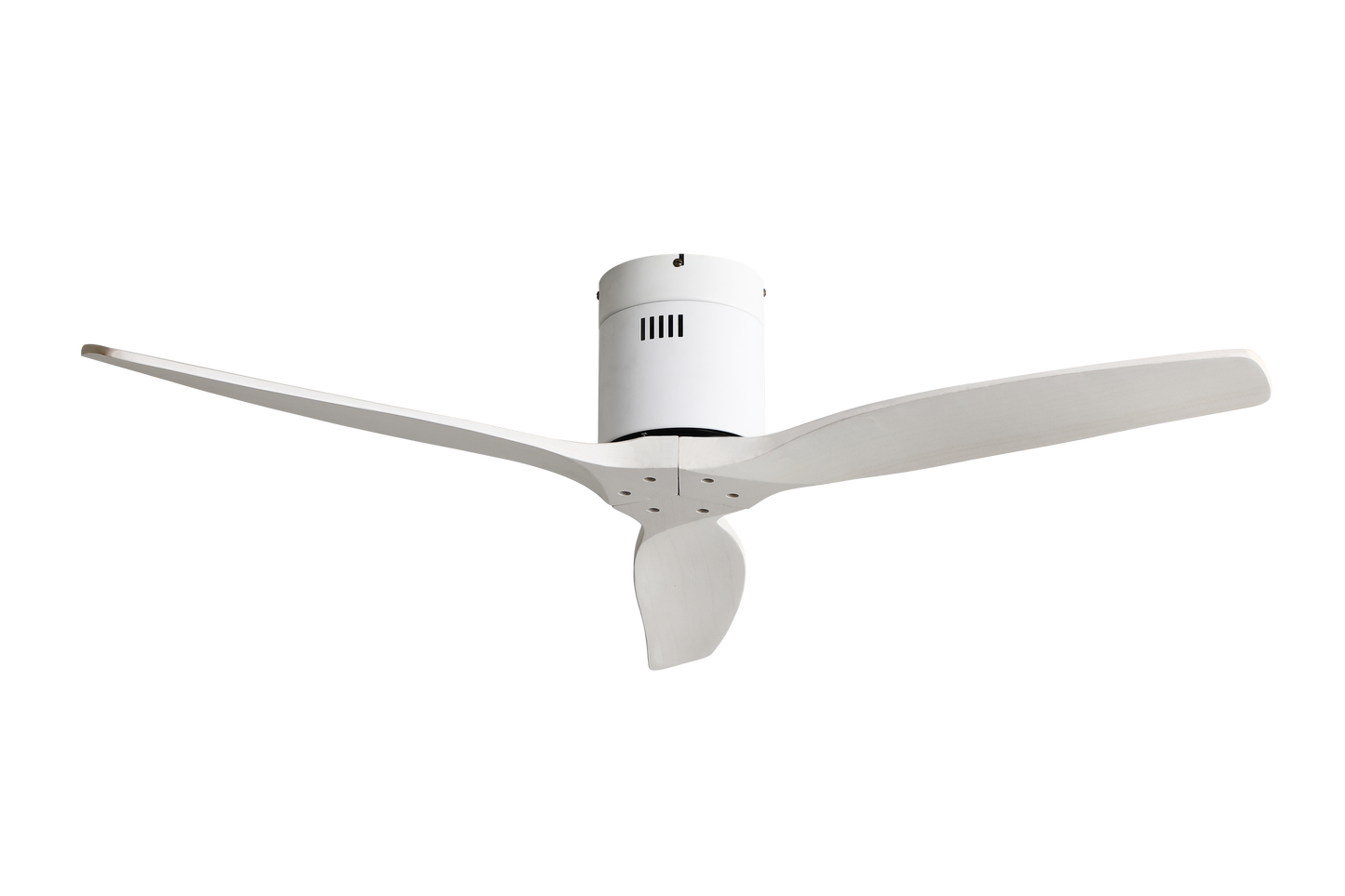 Moderno ventilador de techo con aspas de madera para tu hogar
