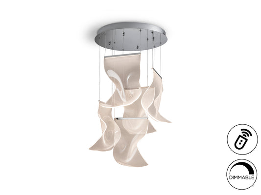 Lámpara de Techo LED Velos 25W Cromo Dimable Schuller - vista principal | Schuller