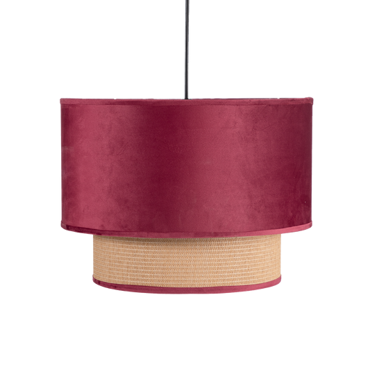 Colgante Nerva fabricado en Textil color Rojo Vino