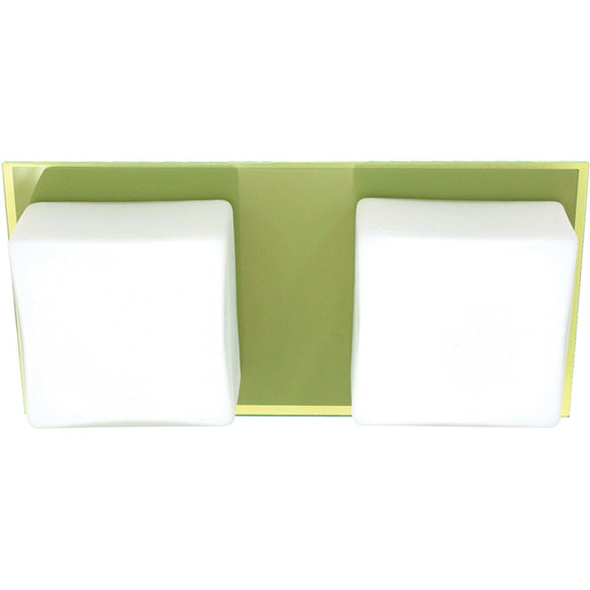Aplique de Pared Rebeca 29 cm Verde Interlusa - Vista frontal principal en fondo blanco | LuzGurú