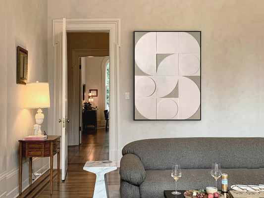 Bajorrelieve Decorativo de Pared Geomia 90x120 cm Negro Schuller en ambiente decorado | Schuller