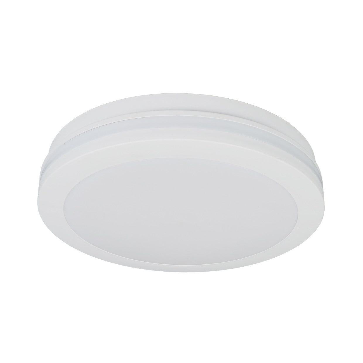 Detalle de dimensiones y estructura del plafón LED Oristan ALEMAR blanco
