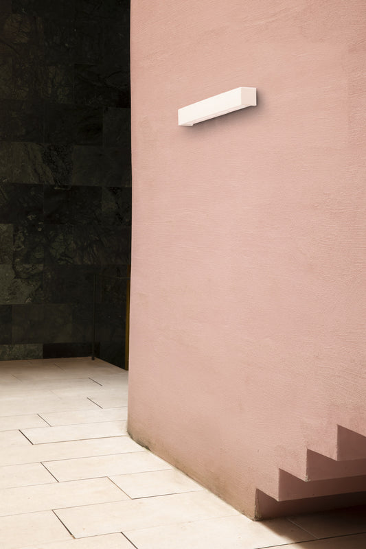 Aplique MILO fabricado en Yeso color Blanco con luz LED E14