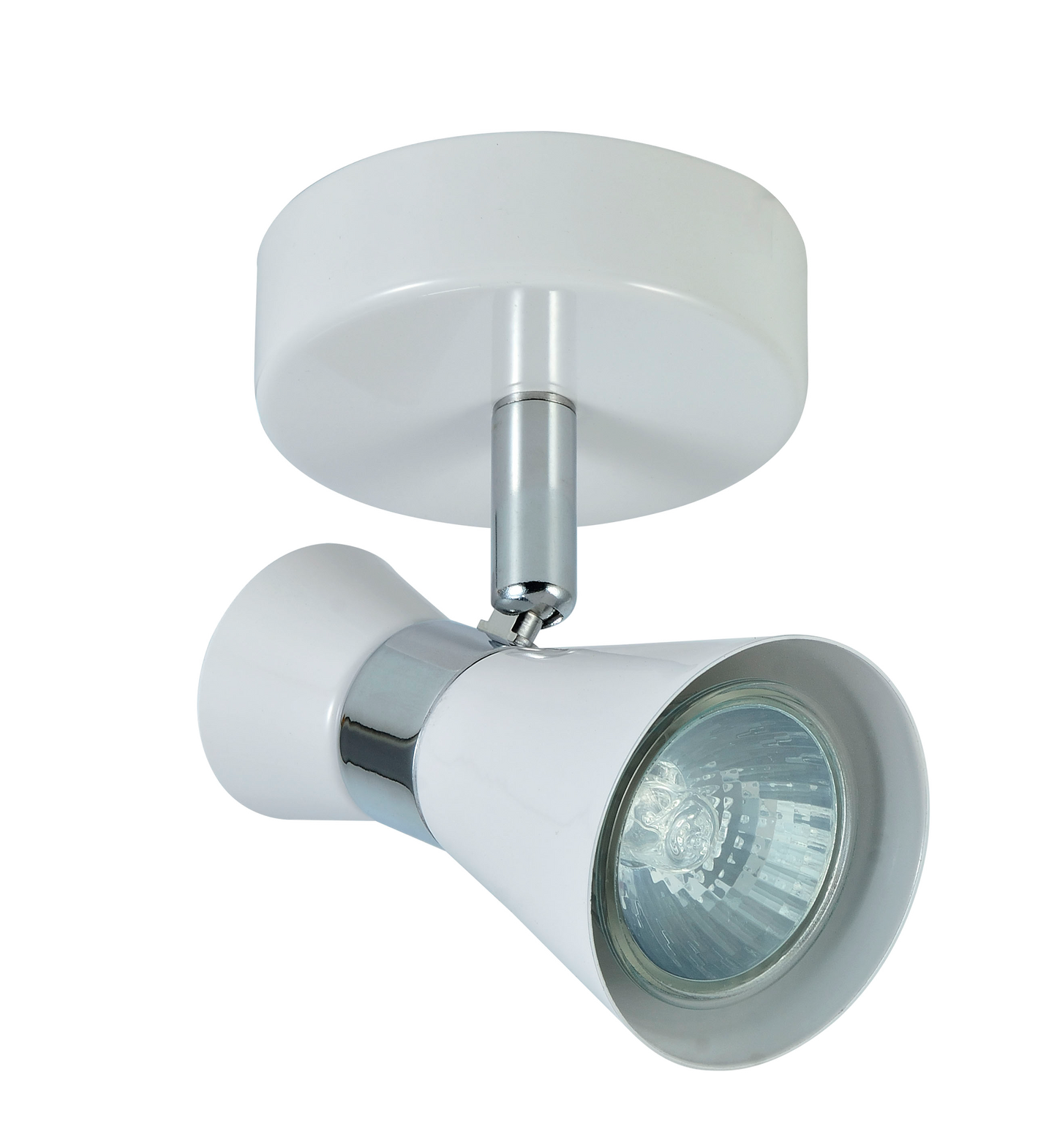 Foco orientable con giro 360º, ideal para destacar zonas en el salón