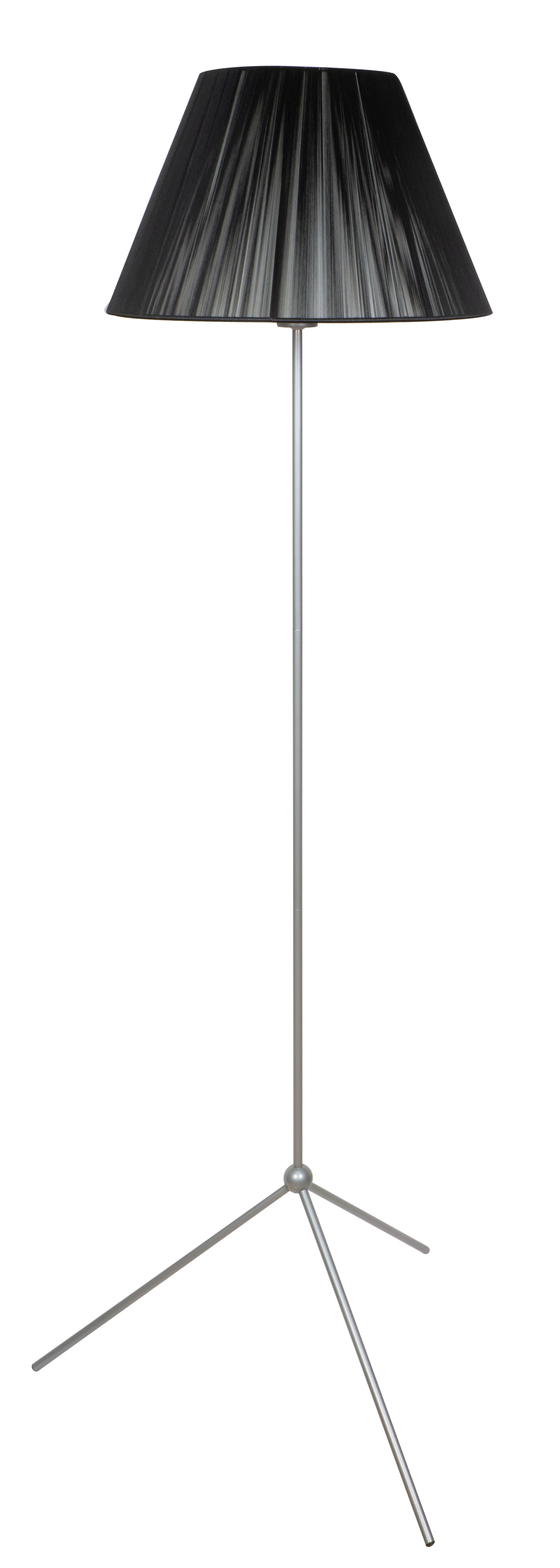 Lámpara de pie Trip4 fabricada en hilo color negro y plata, ideal para iluminar tu salón