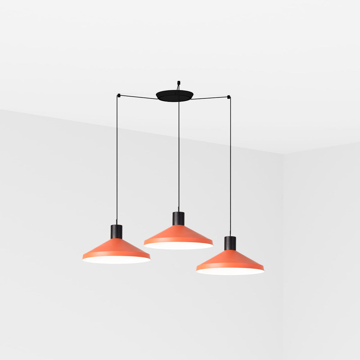 Lámpara Colgante Kombo 400 3L 40 cm Nutcreatives FARO - Terracota | FARO