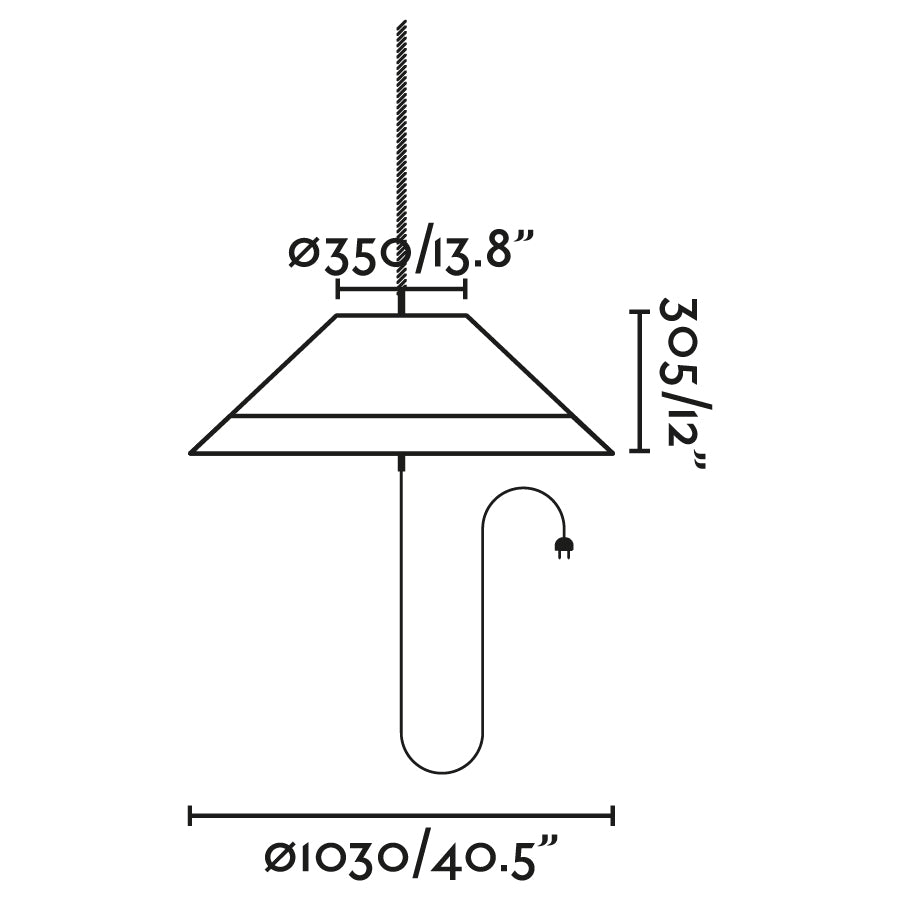 Luminaria colgante SAIGON con protección IP65, ideal para resistir al polvo y agua en exterior