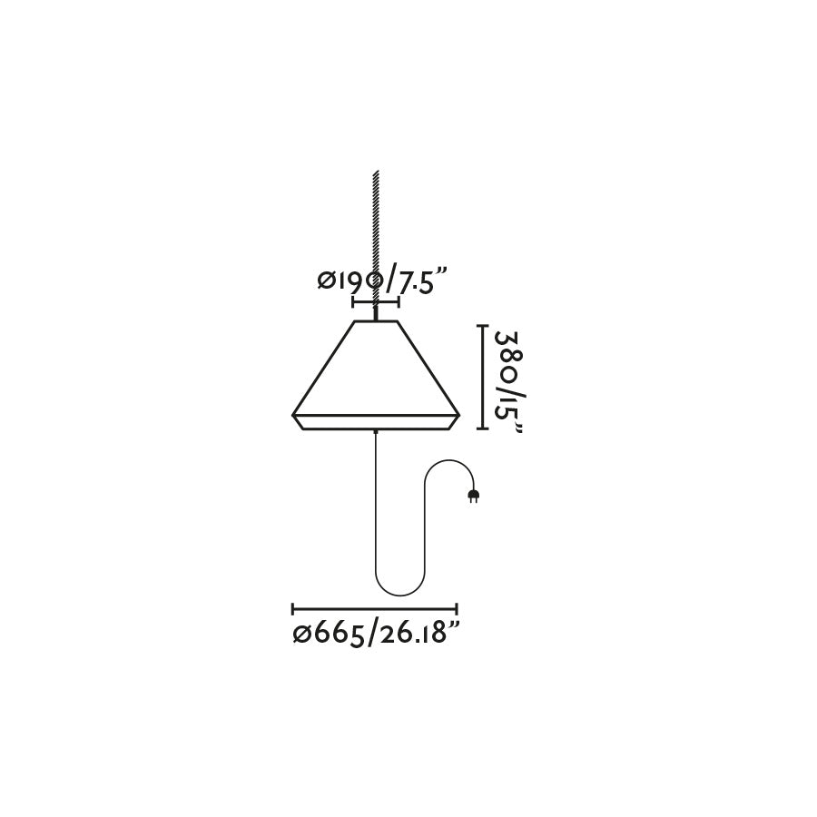 Luminaria colgante SAIGON con protección IP65 ideal para jardines