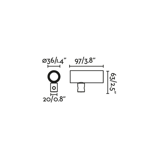 Proyector CLAP fabricado en aluminio color blanco, ideal para jardines
