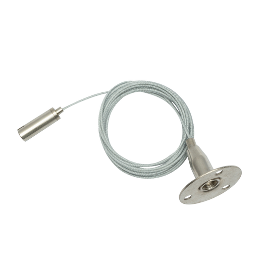 Kit cables fabricado en acero inoxidable color acero inoxidable para carril de focos