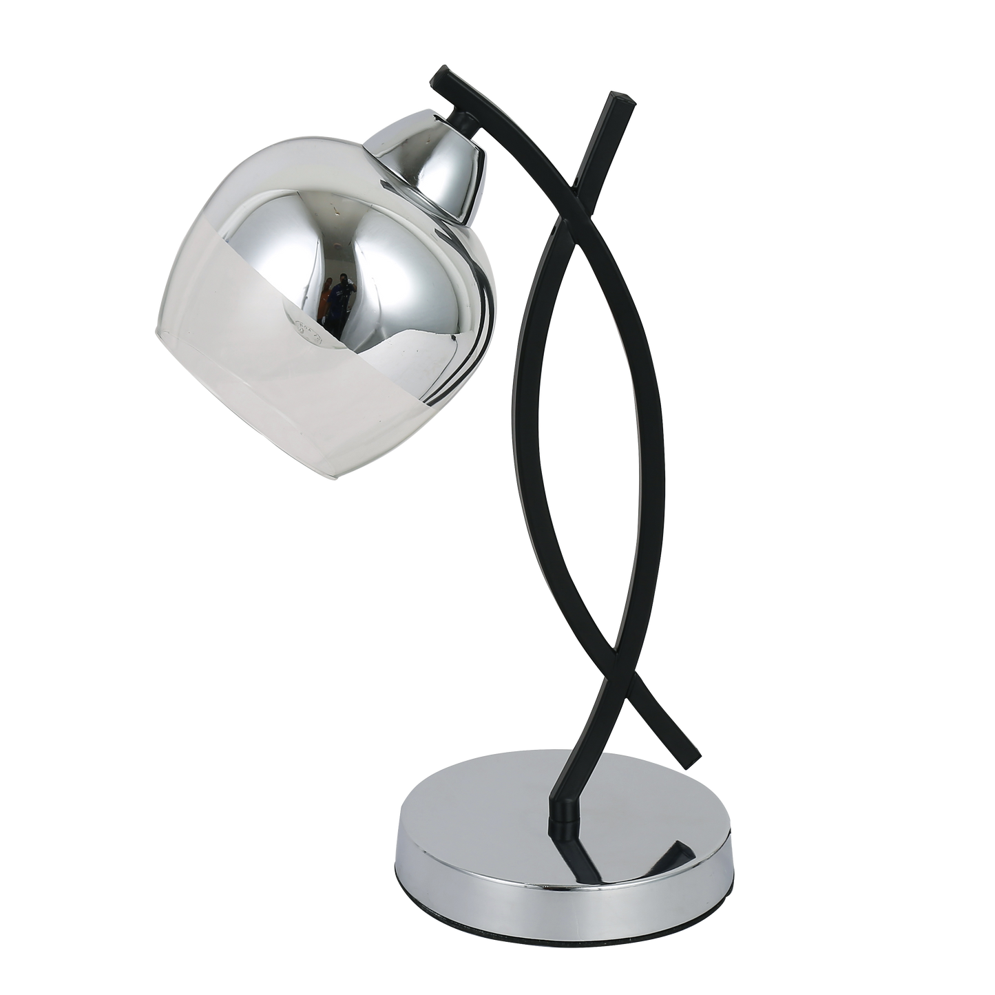 Lámpara de mesa con foco orientable Denali, ideal para mesitas de noche