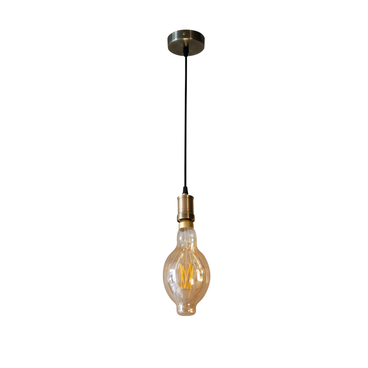 Lámpara colgante con bombilla LED vintage incluida para luz cálida