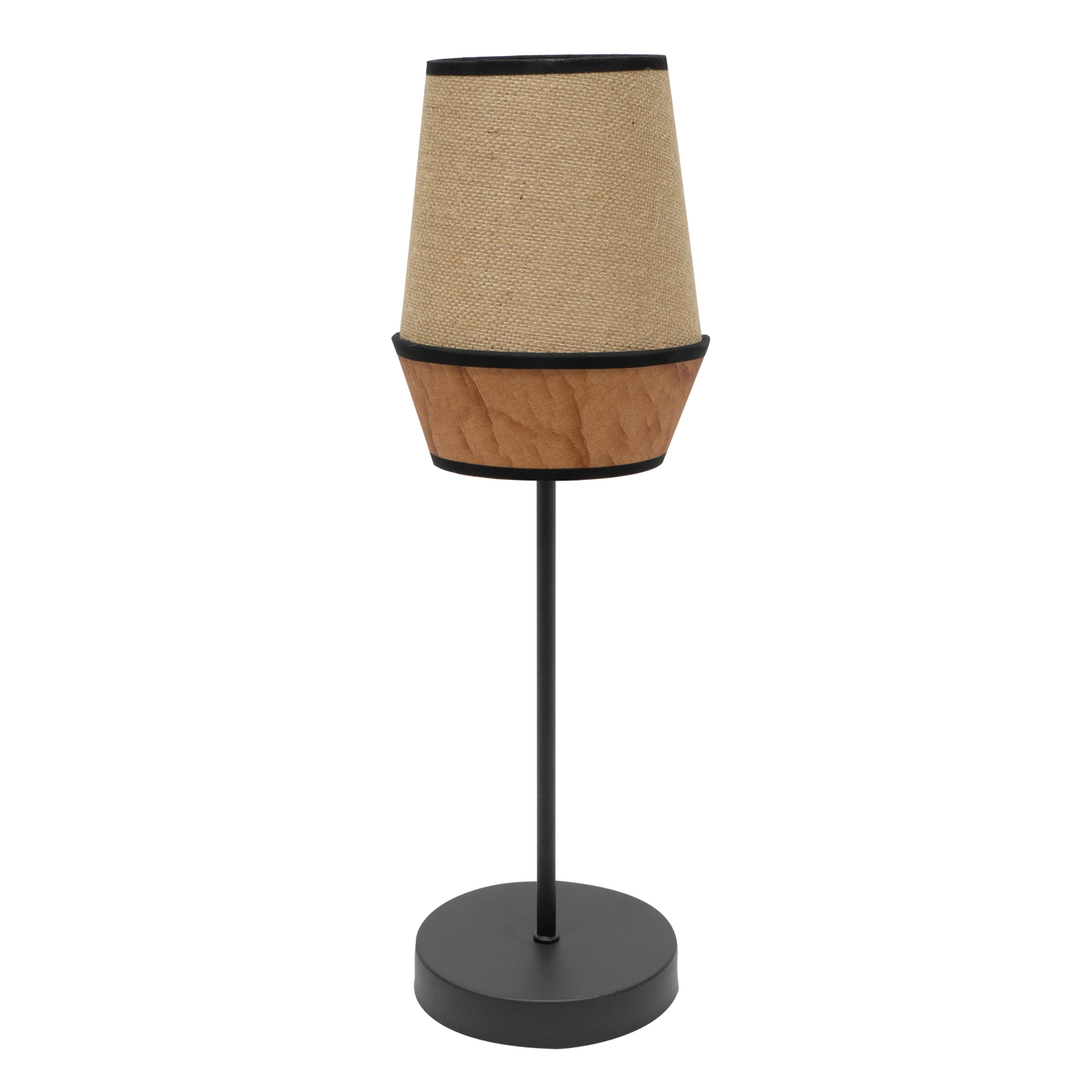 Lámpara Campana fabricada en Textil color Saco/Marrón/Negro