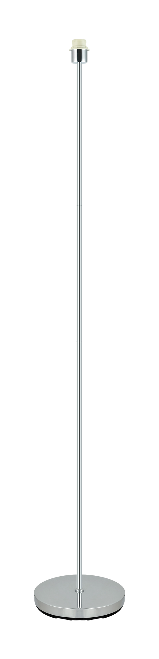 Lámpara de pie CARA fabricada en metal color cromo, ideal para iluminar tu salón