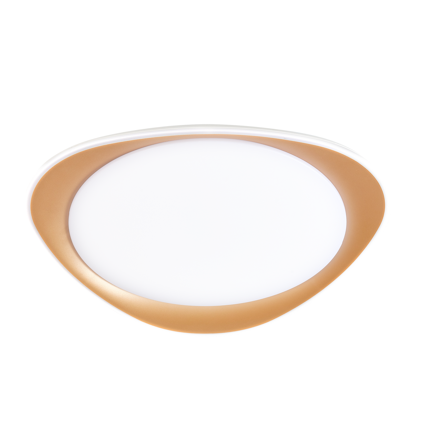 Plafón DAIRE Oro 72W LED, vista frontal, luzguru.com