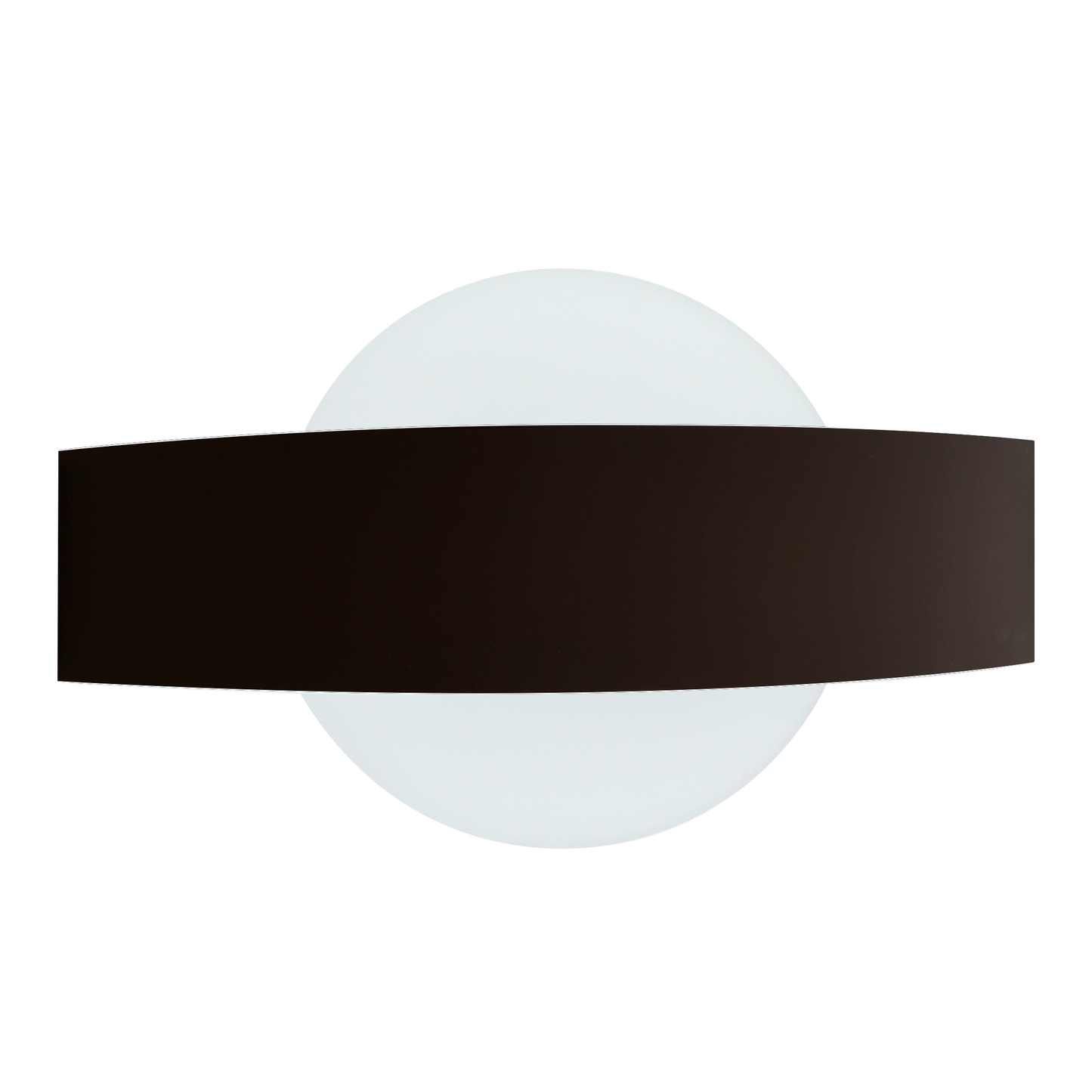 Aplique ARCO fabricado en metal color negro, ideal para interior