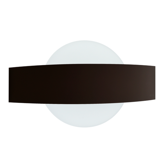 Aplique ARCO fabricado en metal color negro, ideal para interior