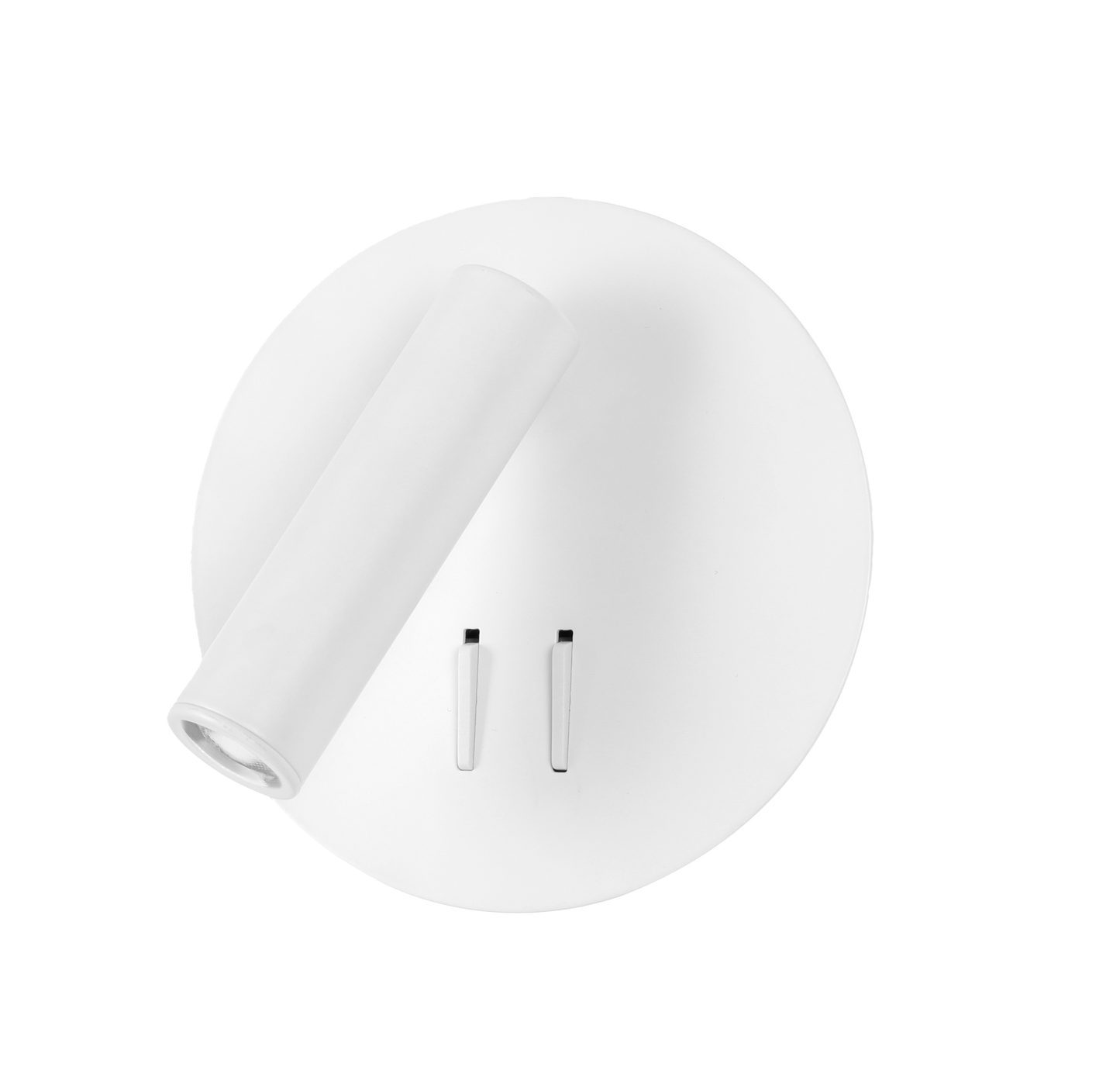 Aplique Manet Redondo Blanco LED, vista frontal, doble encendido, Fabrilamp