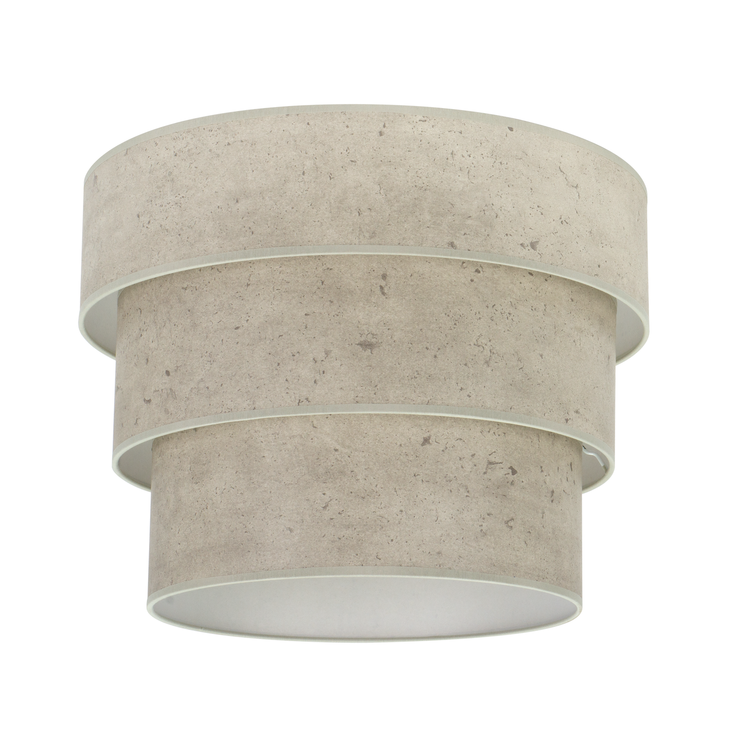 Pantalla colgante triple Smile M10 cemento gris, vista frontal