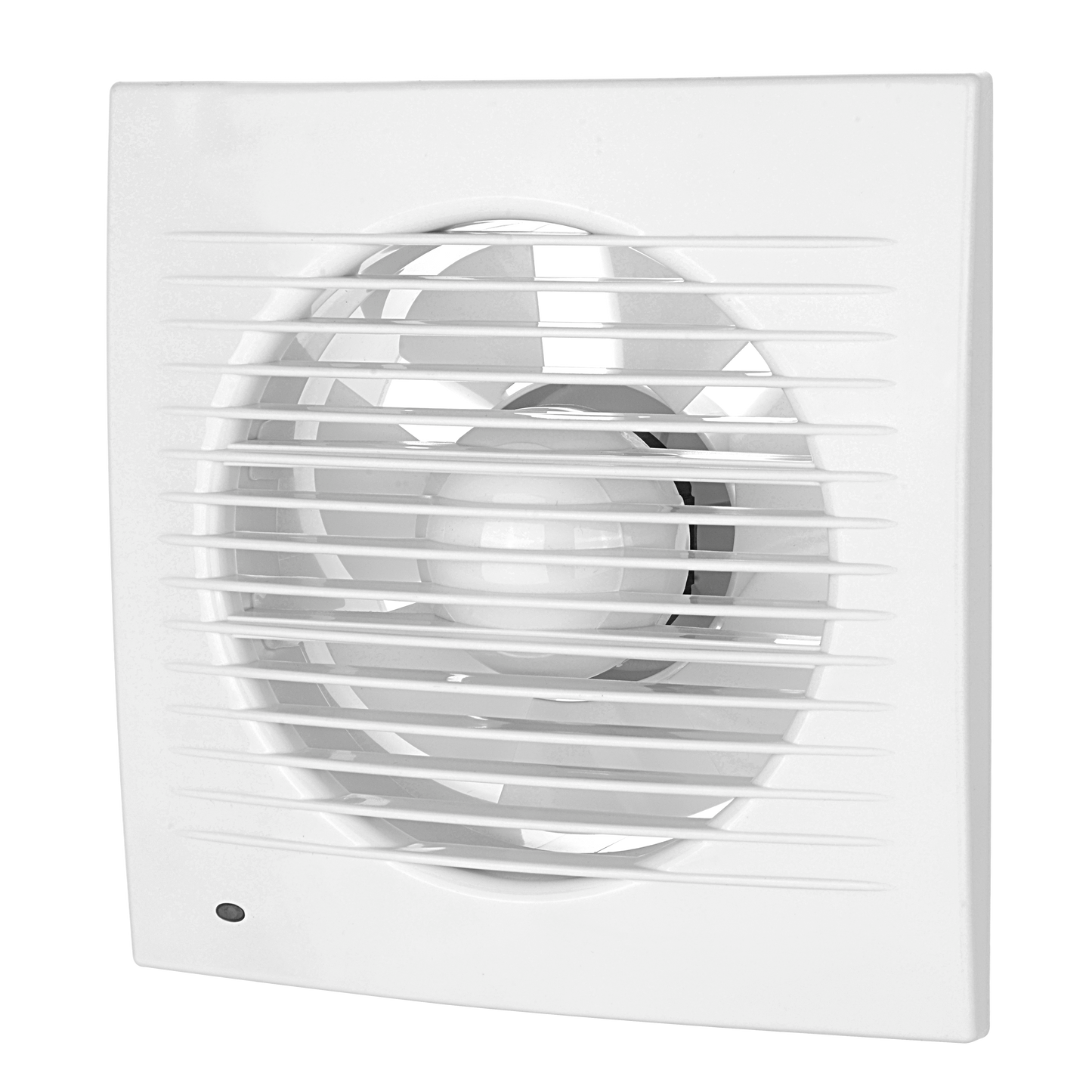 Extractor de baño Soleas fabricado en ABS color blanco, ideal para ventilación en baños