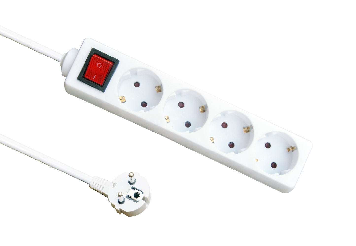 Alargadera 4 Enchufes con Interruptor Fabrilamp / Abrila