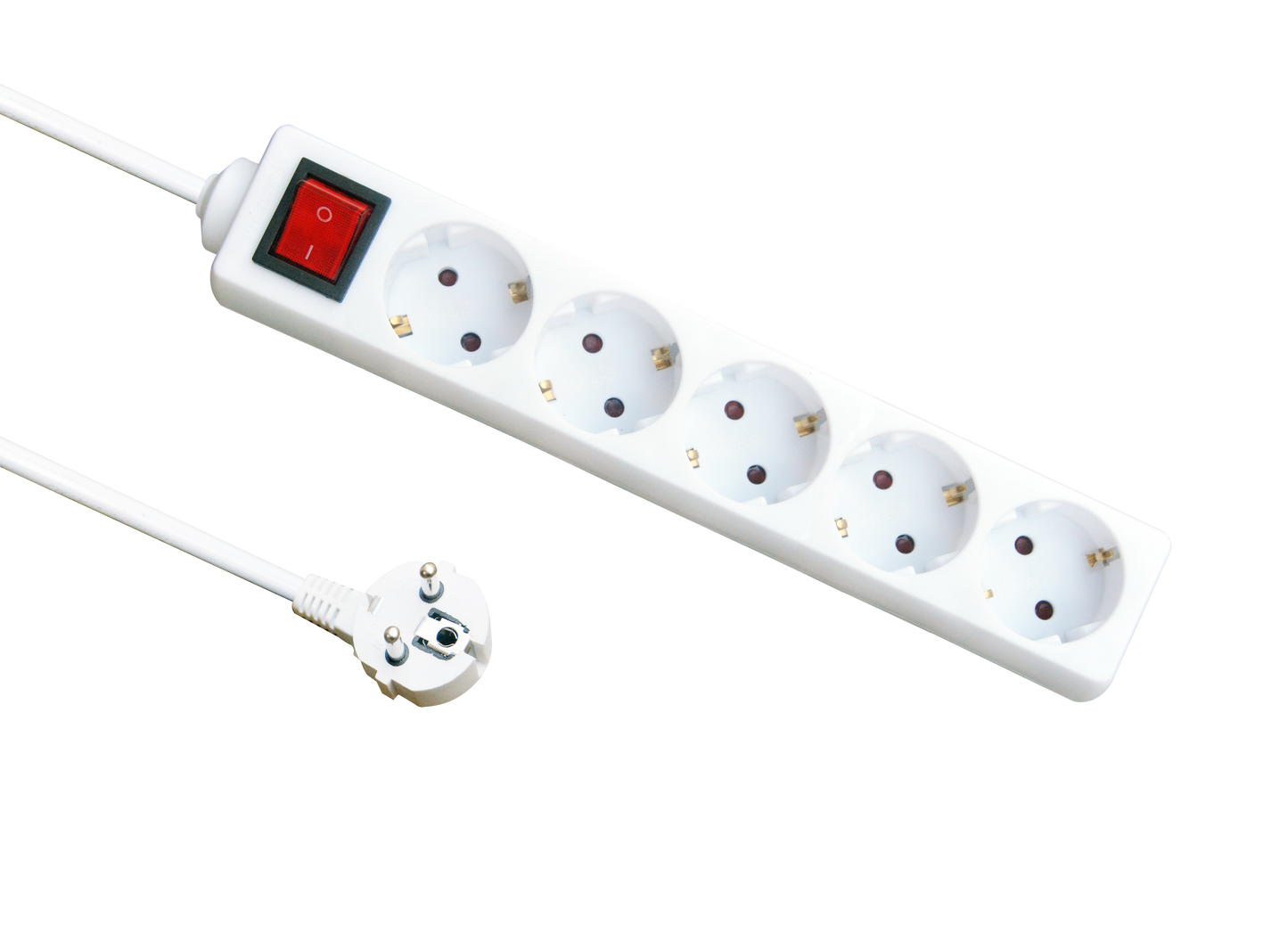Alargadera con 5 enchufes y cable de 3 metros para mayor alcance