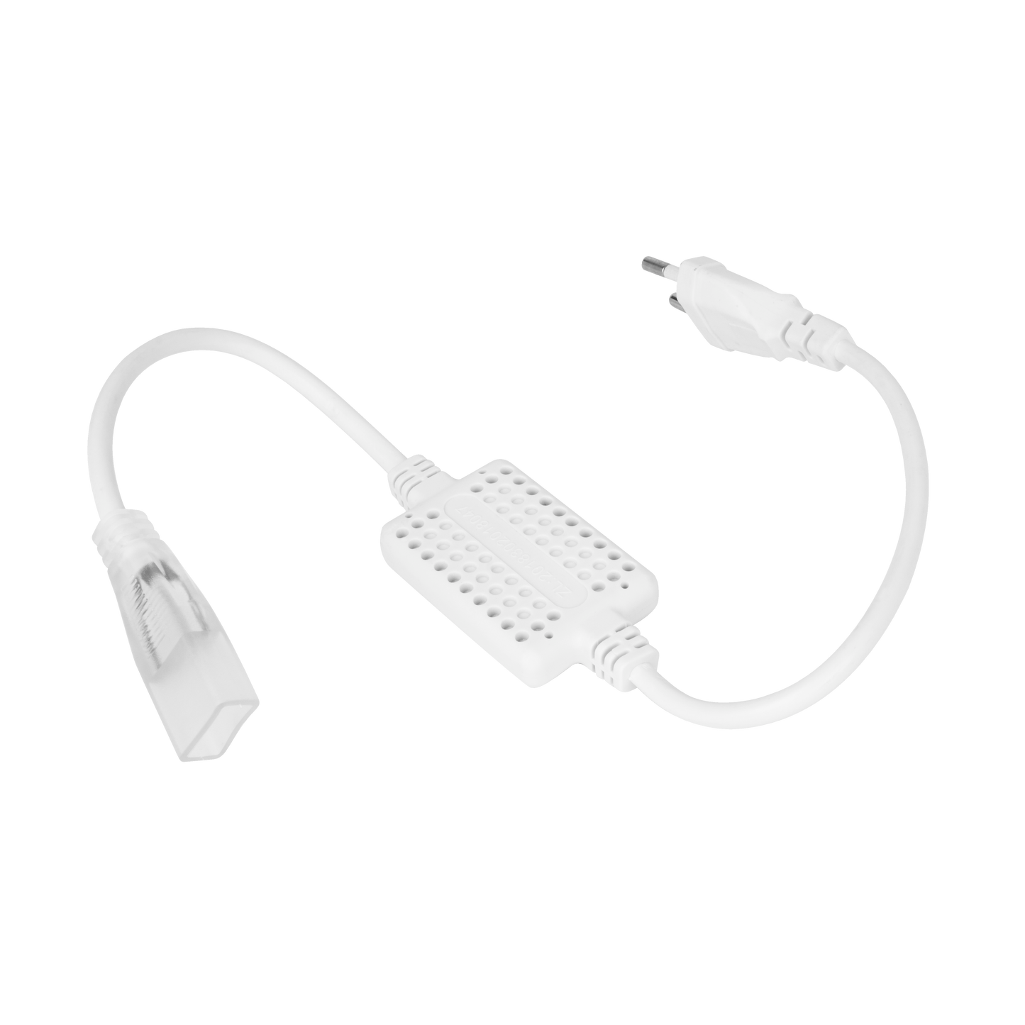 Cable conector blanco de 10mm para tiras LED Freya de Fabrilamp. Fácil instalación para iluminación interior.