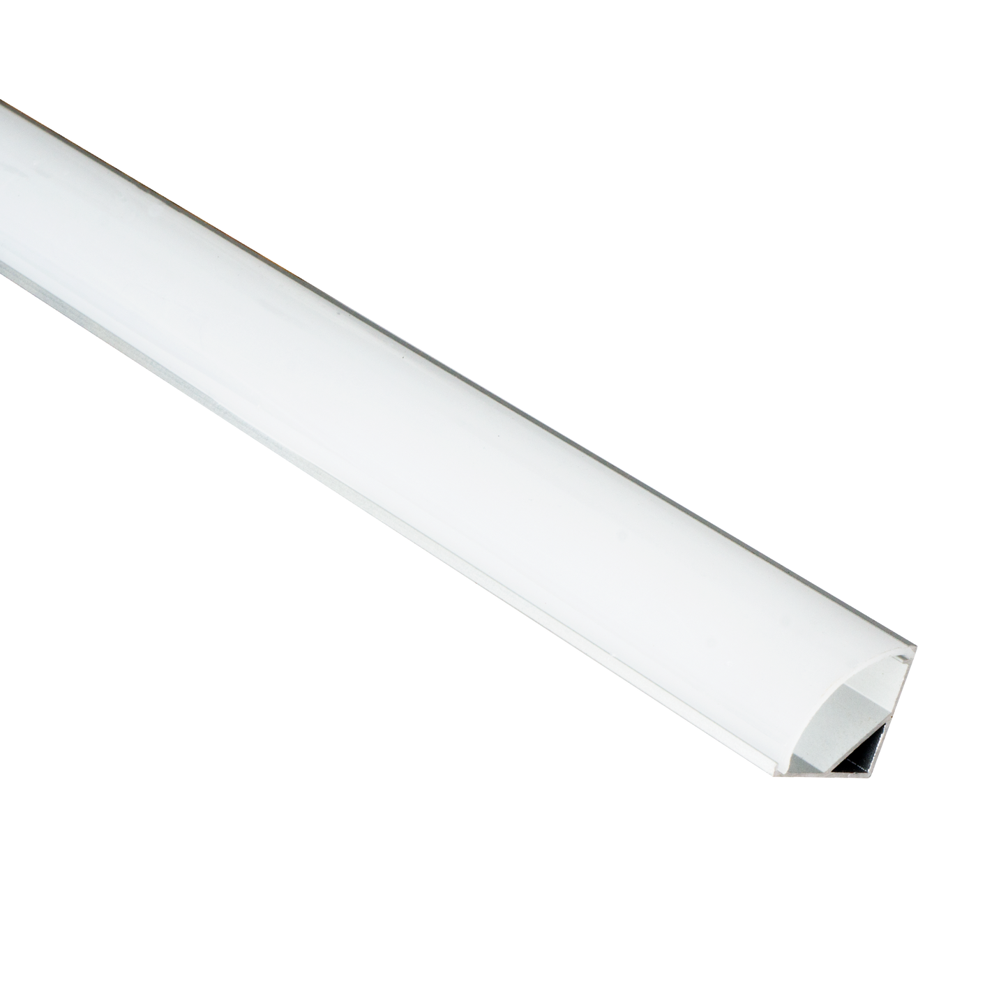 Canaleta para tira LED fabricada en Aluminio color Blanco/Aluminio