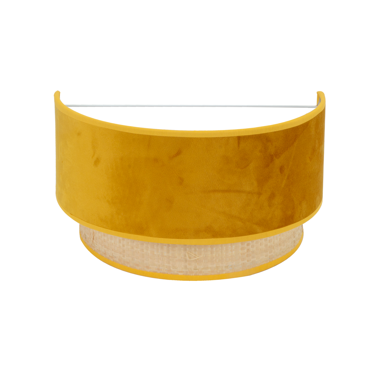 Aplique Reyes fabricado en Metal y Textil color Natural/Yema