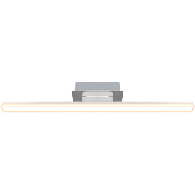Aplique de pared LED Jorgina 55,5 cm Cromo Interlusa - Vista frontal principal en fondo blanco | LuzGurú