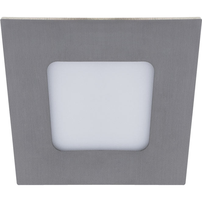 Downlight Empotrable LED Franco 9 cm 3W 3000K Níquel LUMIT Interlusa - Vista frontal principal en fondo blanco | LuzGurú