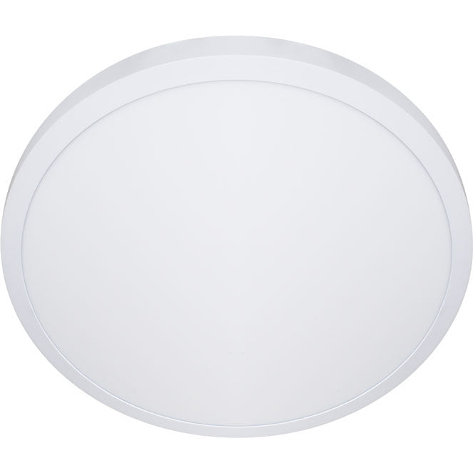 Plafón LED Redondo ESCUDO 60 cm 48W 4000K Blanco Interlusa - Vista frontal principal en fondo blanco | LuzGurú
