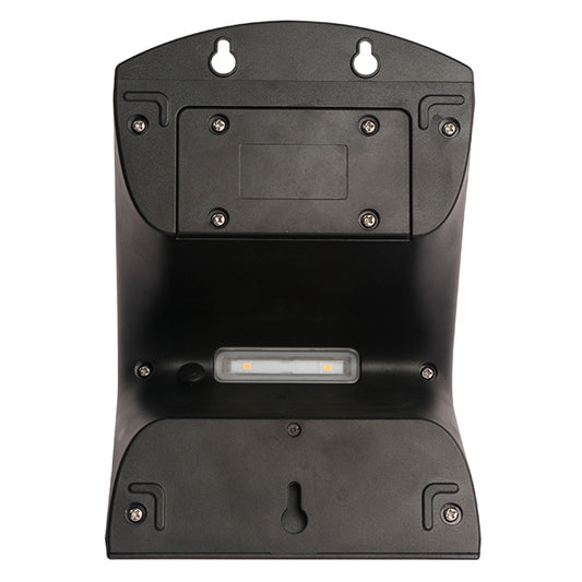 Aplique SOLARIS fabricado en ABS color Negro para iluminación exterior