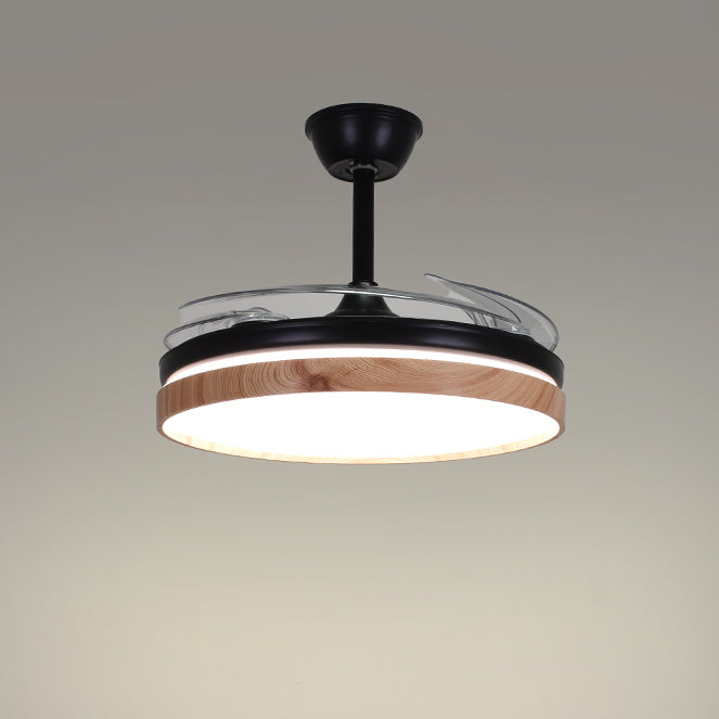 Ventilador de Techo con Luz Cosmos Mini 91 cm Retráctil Negro y Haya Belair - imagen 3 | Interlusa