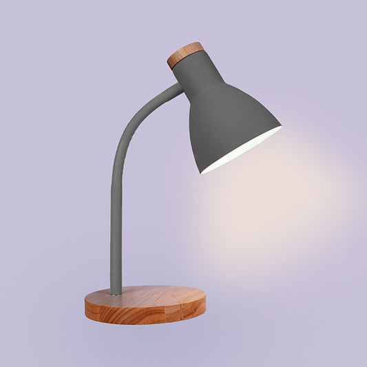 Flexo de Sobremesa Argos 42 cm Gris y Madera Interlusa - imagen 2 | Interlusa