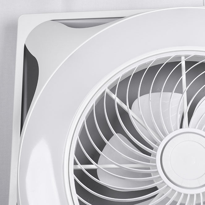 Detalles del Ventilador de Techo con Luz BELAIR PANEL DG-8598 LUZ de Interlusa: Ventilador blanco de 60x60cm, 6 aspas, LED integrado 66W (3000-6000K, 5400lm), mando a distancia, temporizador, rejilla giratoria, instalación empotrada. Luz regulable. Compra en LUZGURÚ.