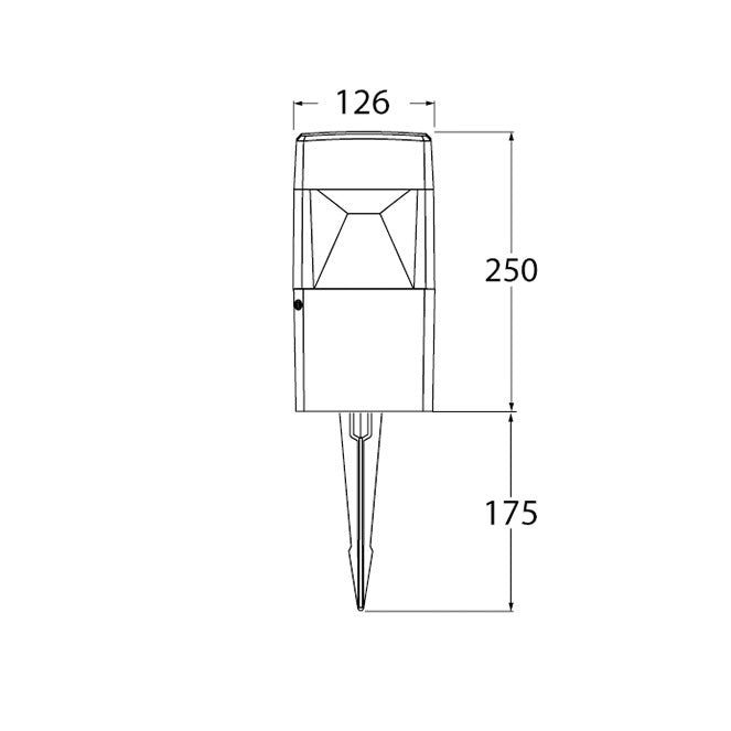 Pincho de jardín ELISA con LED CCT para elegir temperatura de color