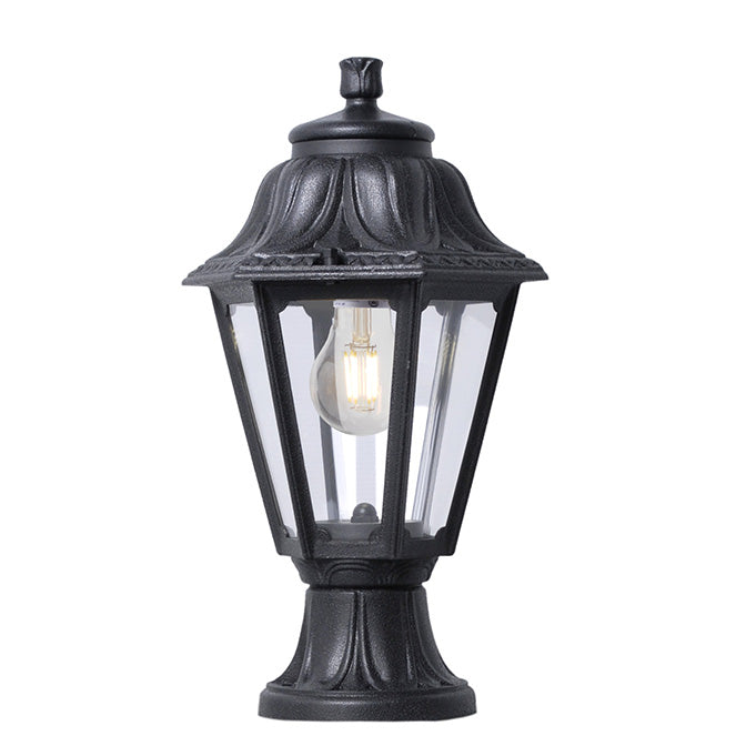 Farola Exterior ANNA FUMAGALLI Resina Negra E22.110.000.AXE27