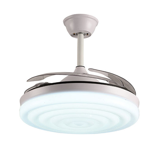 Ventilador de Techo con Luz ARCOS 108 cm Aspas Retráctiles Blanco Interlusa - imagen 2 | Interlusa