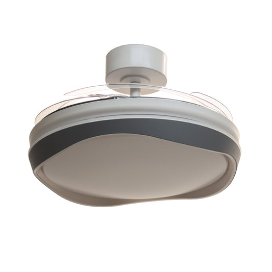 Ventilador de Techo con Luz ALMATI 108 cm Aspas Retráctiles Blanco Plata Belair - imagen 2 | Interlusa