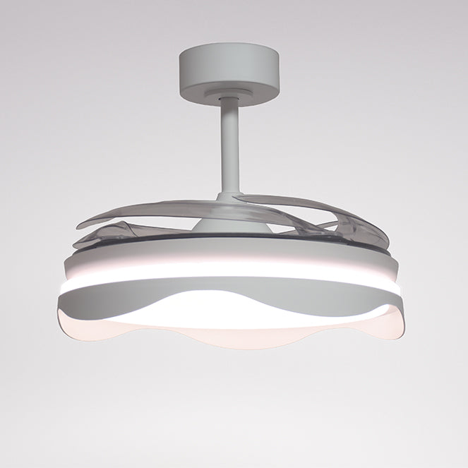 Ventilador de Techo con Luz OLAS 108 cm Aspas Retráctiles Blanco Interlusa - imagen 3 | Interlusa
