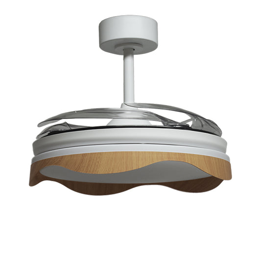 Ventilador de Techo con Luz OLAS 108 cm Aspas Retráctiles Blanco/Haya Interlusa - imagen 2 | Interlusa