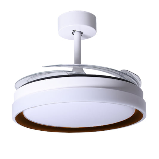 Ventilador de Techo con Luz KIGALI 108 cm Aspas Retráctiles Blanco/Marrón Belair - imagen 2 | Interlusa